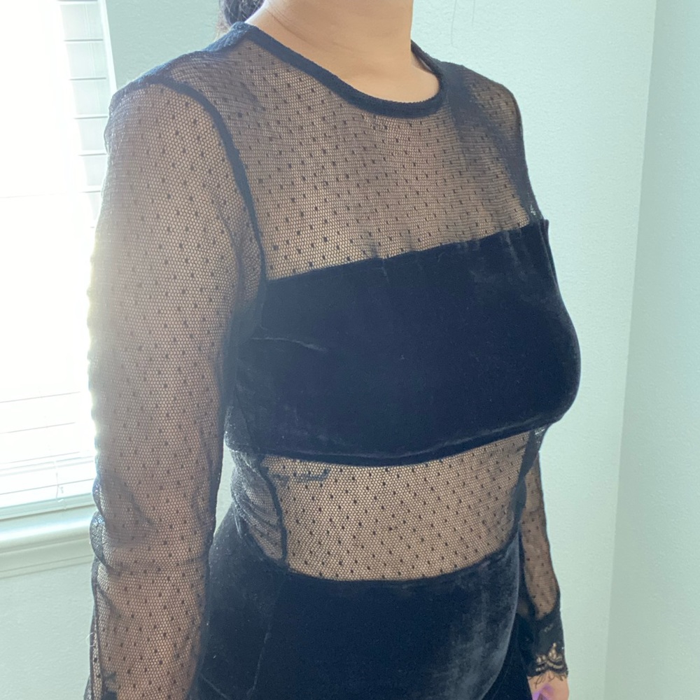 Lace + Velvet Dress